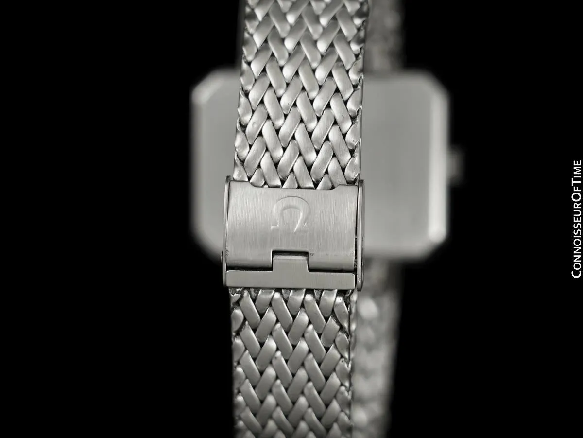 1972 Omega De Ville Mens "Emerald" Modern Watch By Andrew Grima - Stainless Steel