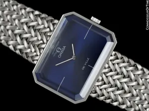 1972 Omega De Ville Mens "Emerald" Modern Watch By Andrew Grima - Stainless Steel