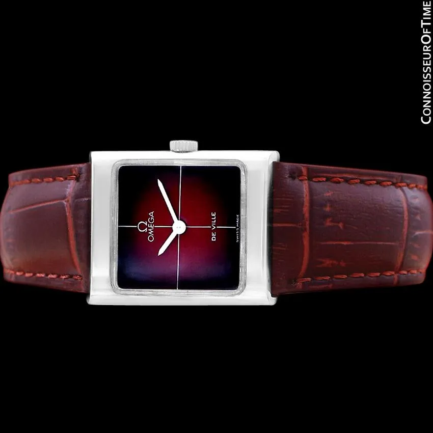 1972 Omega De Ville Vintage Small Mens Midsize Unisex Dress Watch - Stainless Steel