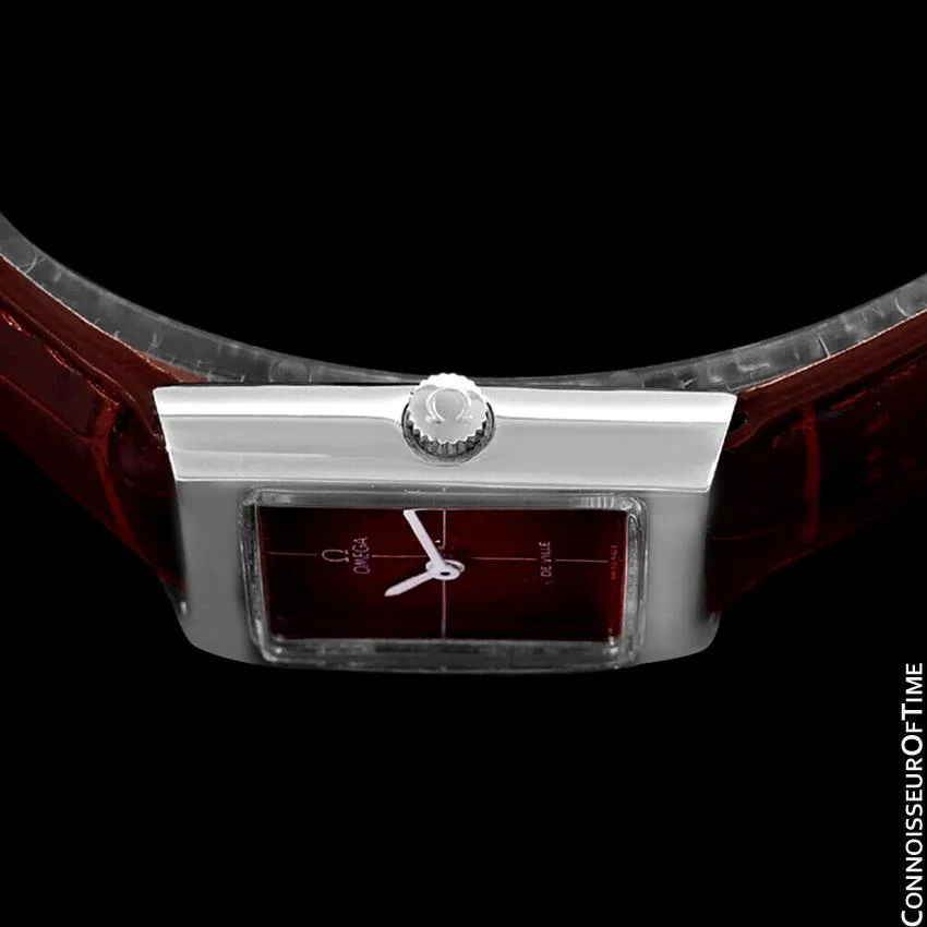 1972 Omega De Ville Vintage Small Mens Midsize Unisex Dress Watch - Stainless Steel