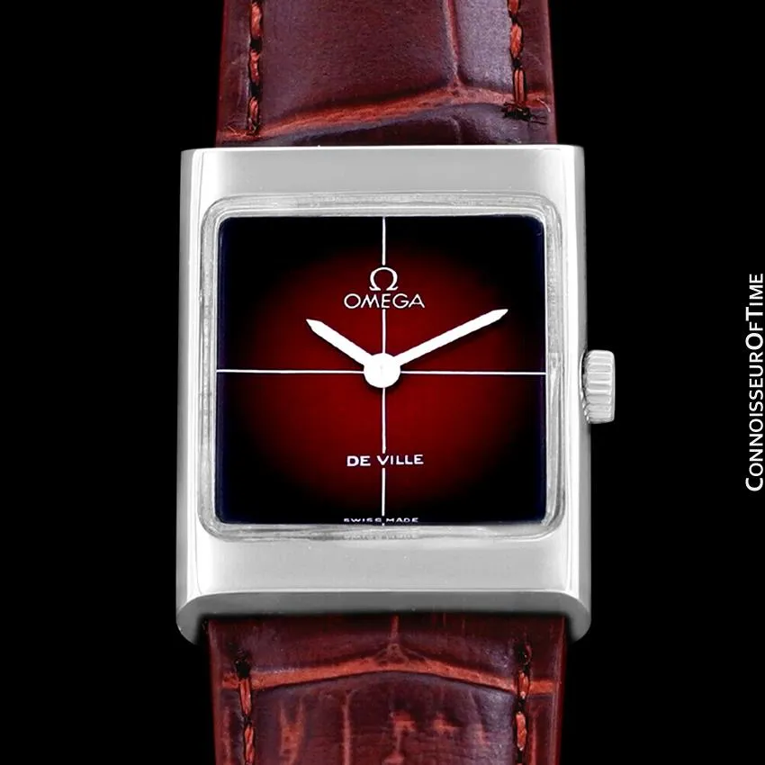 1972 Omega De Ville Vintage Small Mens Midsize Unisex Dress Watch - Stainless Steel