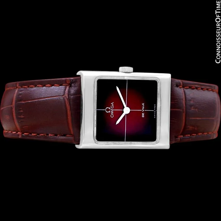 1972 Omega De Ville Vintage Small Mens Midsize Unisex Dress Watch - Stainless Steel