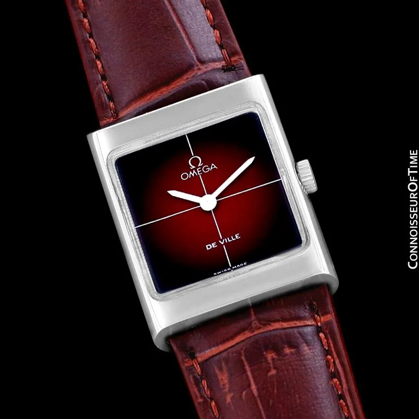 1972 Omega De Ville Vintage Small Mens Midsize Unisex Dress Watch - Stainless Steel