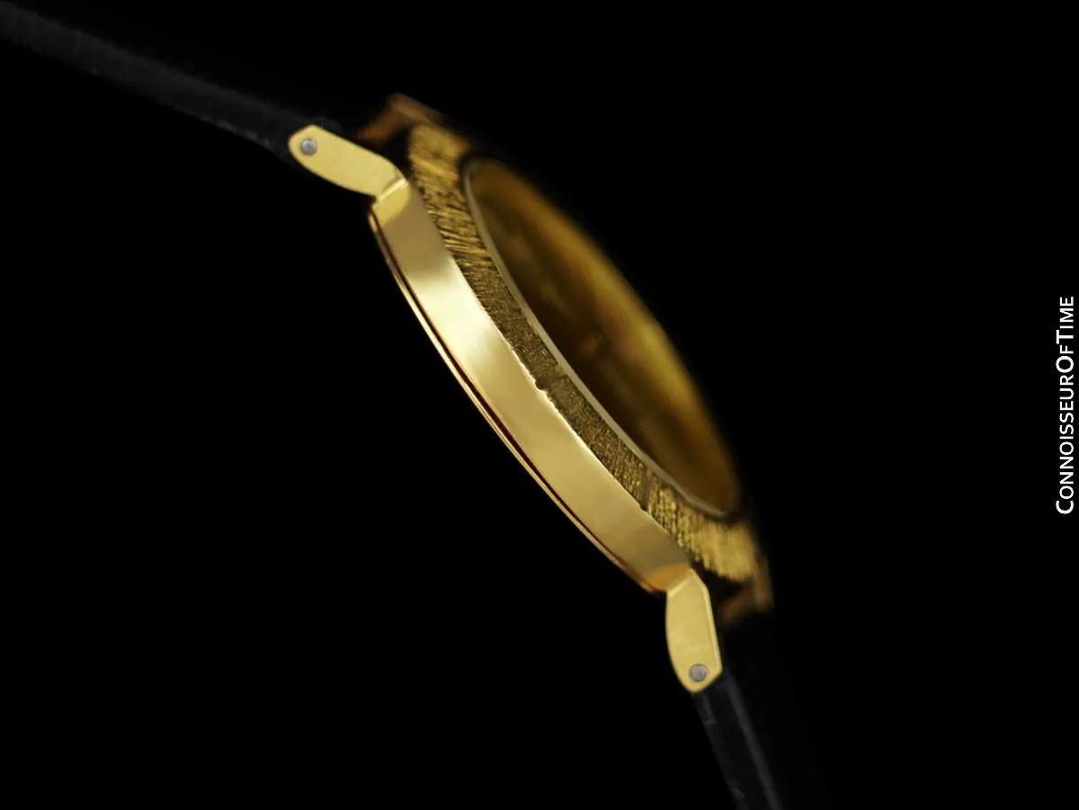 1972 Rolex Cellini Vintage Mens Midsize Handwound Oval Watch, Ref. 3881 - 18K Gold