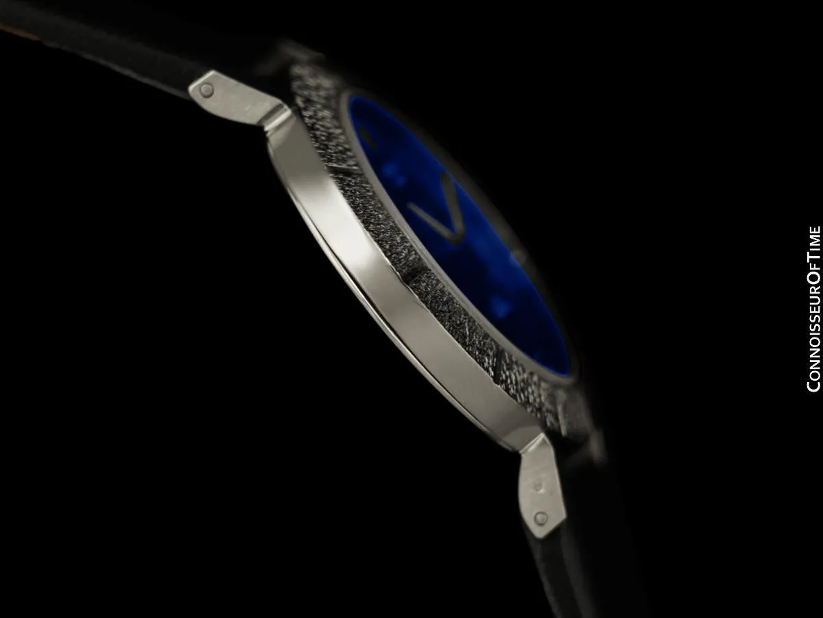 1972 Rolex Cellini Vintage Mens Midsize Handwound Oval Watch, Ref. 3881 - 18K White Gold