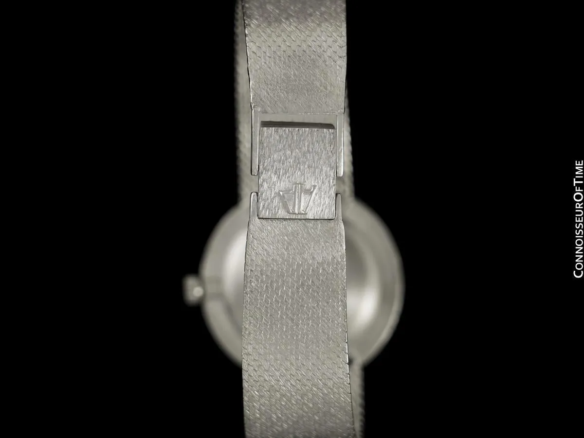 1973 Audemars Piguet Vintage Mens Thin Dress Bracelet Watch - 18K White Gold & Diamonds