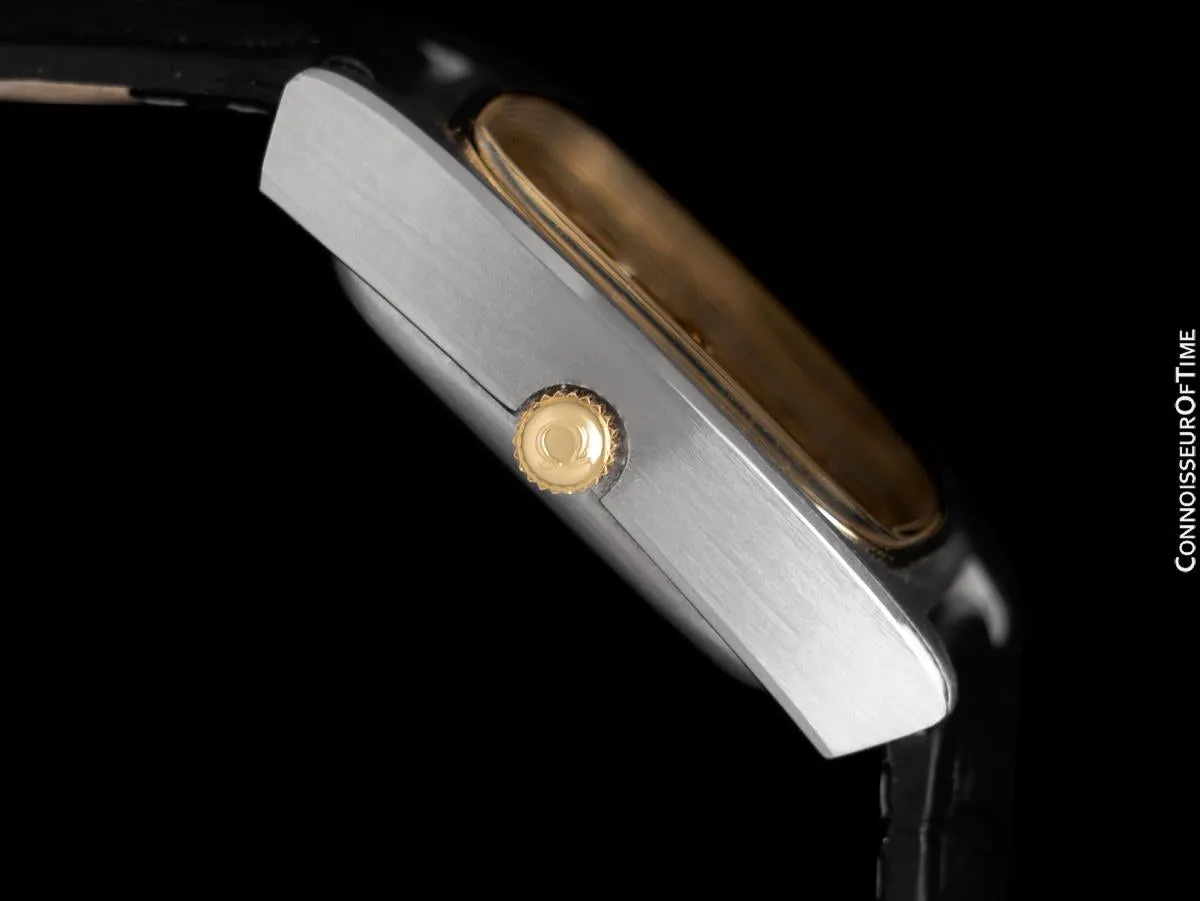 1973 Omega Constellation Vintage Mens Automatic Chronometer Watch, Day Date - Stainless Steel & 14K Gold