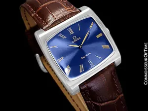 1973 Omega Geneve Vintage Mens Full Size Handwound TV Watch - Stainless Steel