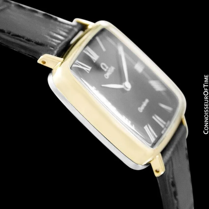 1973 Omega Geneve Vintage Midsize Handwound Ultra Slim Watch - 18K Gold Plated