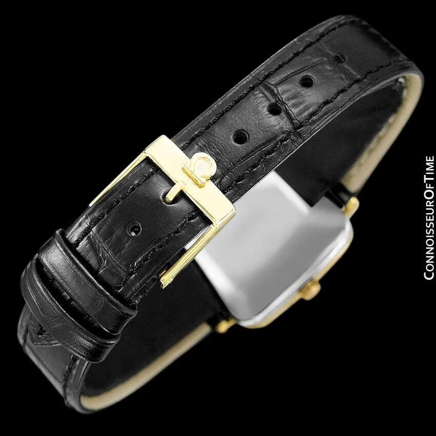 1973 Omega Geneve Vintage Midsize Handwound Ultra Slim Watch - 18K Gold Plated