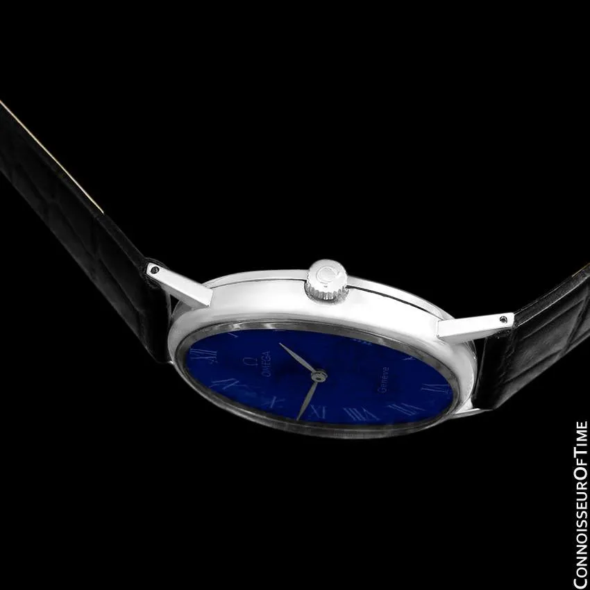 1973 Omega Geneve Vintage Midsize Unisex Handwound Ultra Slim Watch - Stainless Steel