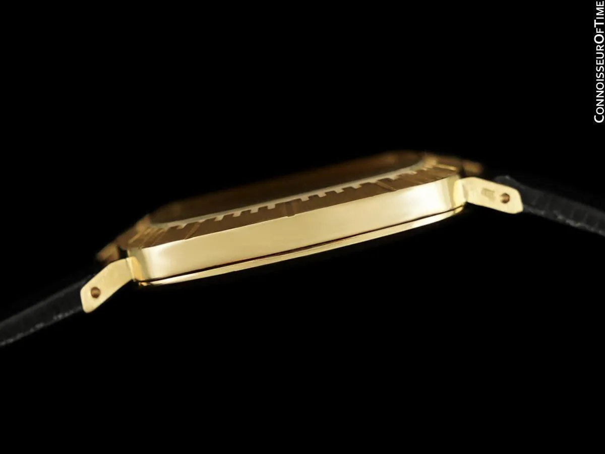 1973 Rolex Cellini Vintage Mens Handwound TV Watch, Ref. 4084 - 18K Gold