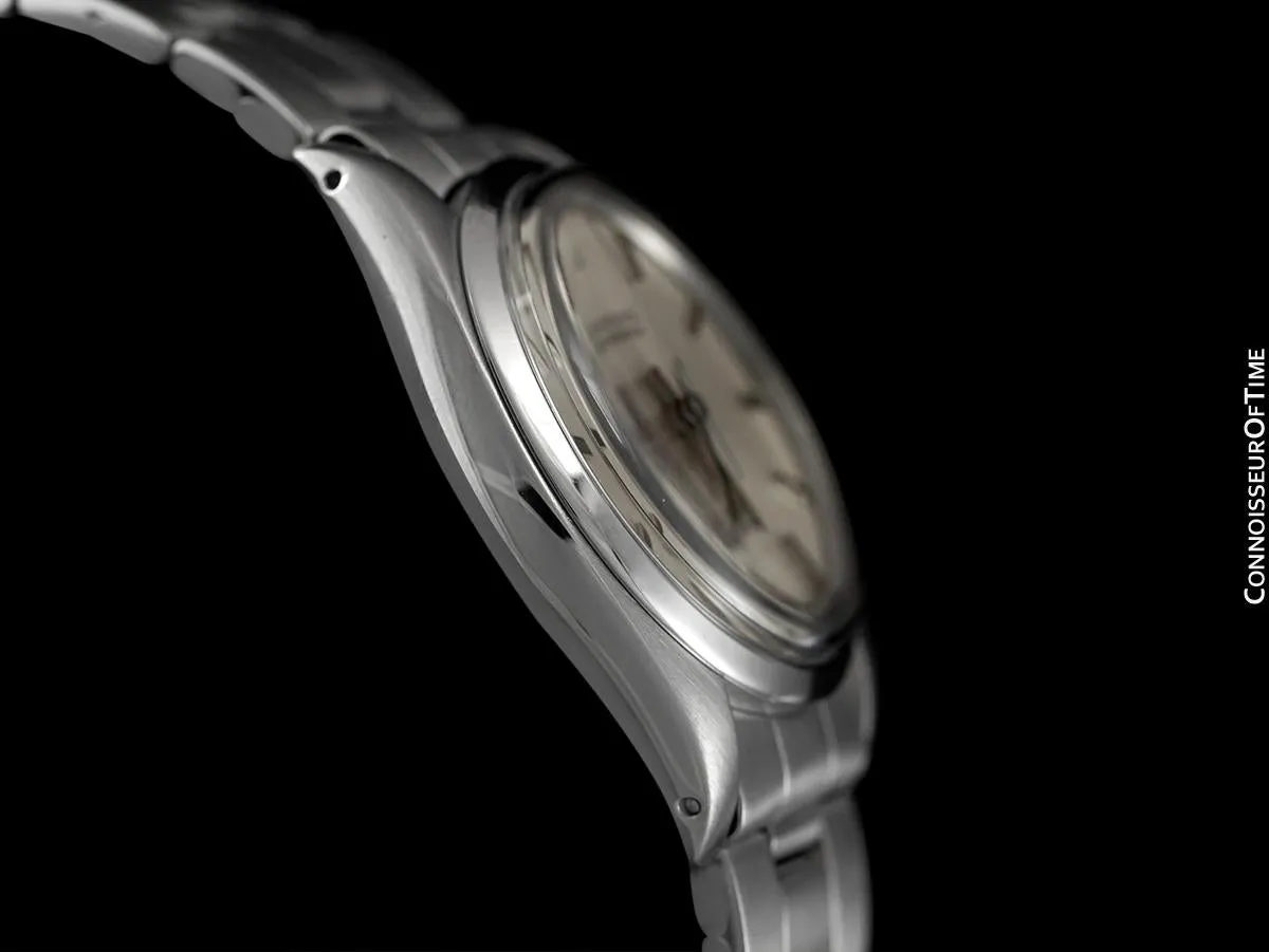 1973 Rolex Oyster Vintage Mens Handwound Watch, Stainless Steel - Classic Design