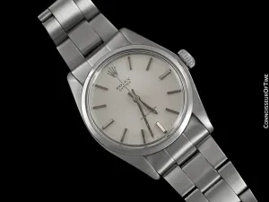 1973 Rolex Oyster Vintage Mens Handwound Watch, Stainless Steel - Classic Design