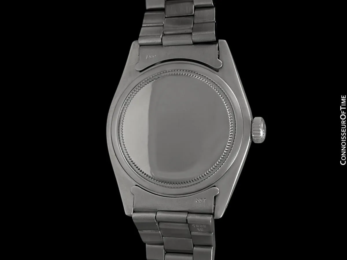 1973 Rolex Oyster Vintage Mens Handwound Watch, Stainless Steel - Classic Design