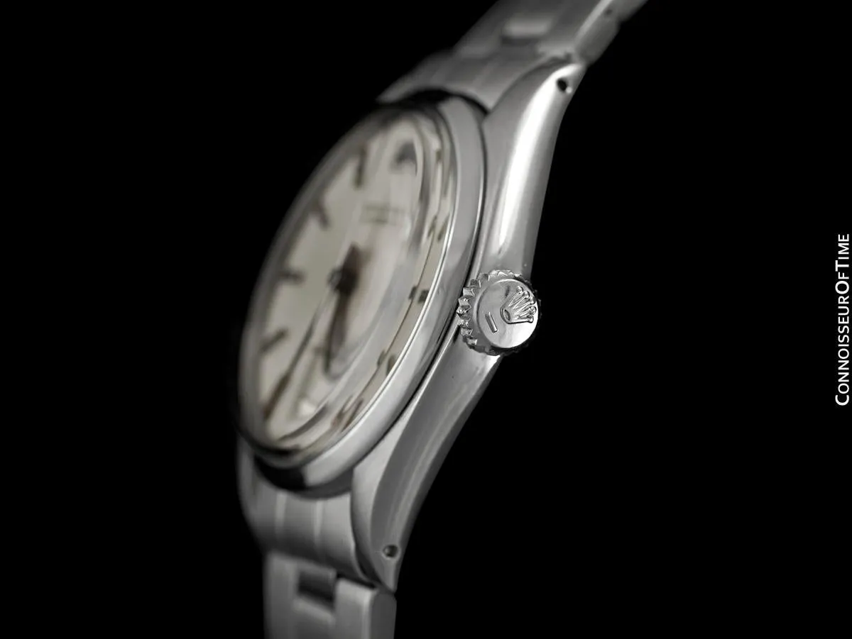 1973 Rolex Oyster Vintage Mens Handwound Watch, Stainless Steel - Classic Design