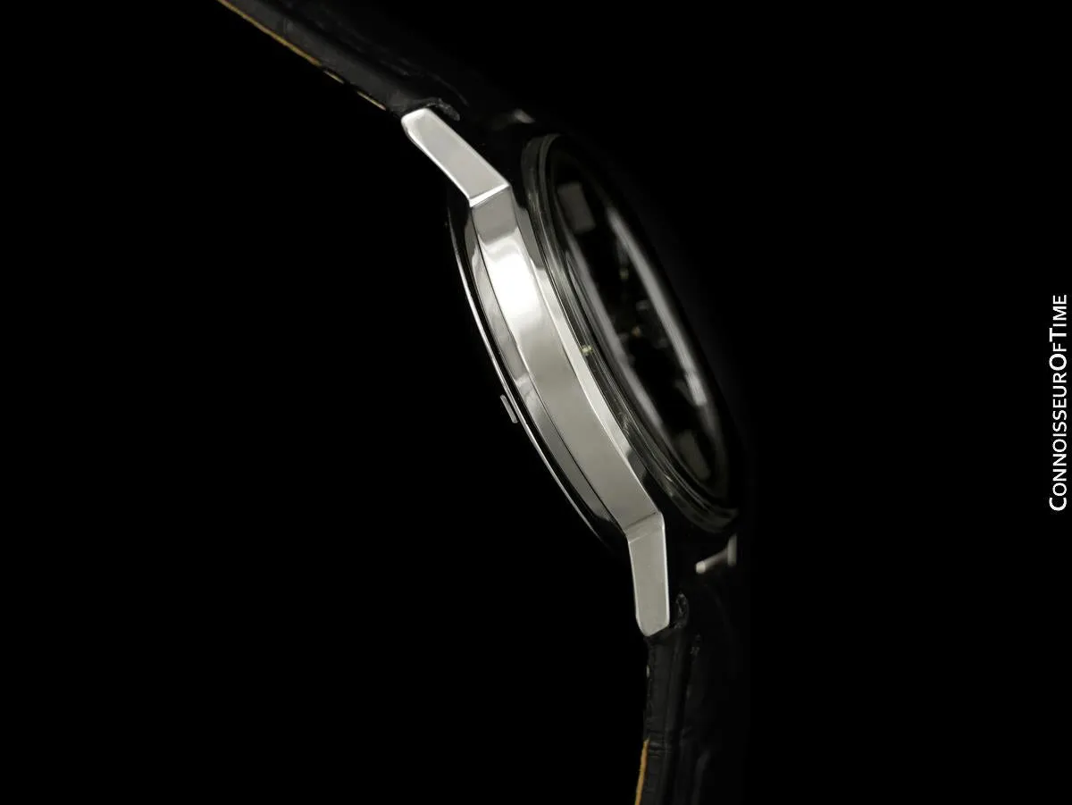 1974 Omega Geneve Vintage Mens Automatic Watch with Quick-Setting Date - Stainless Steel