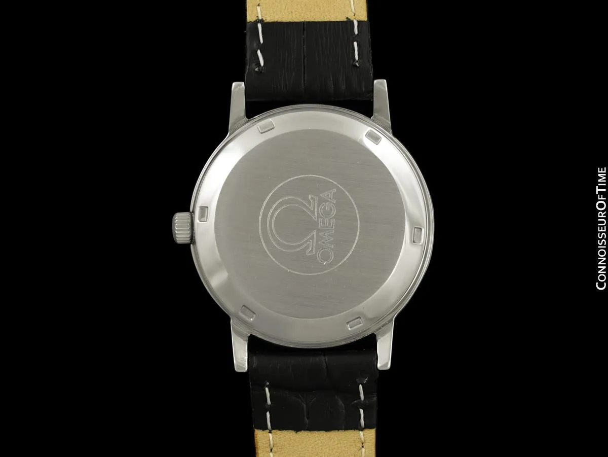 1974 Omega Geneve Vintage Mens Automatic Watch with Quick-Setting Date - Stainless Steel
