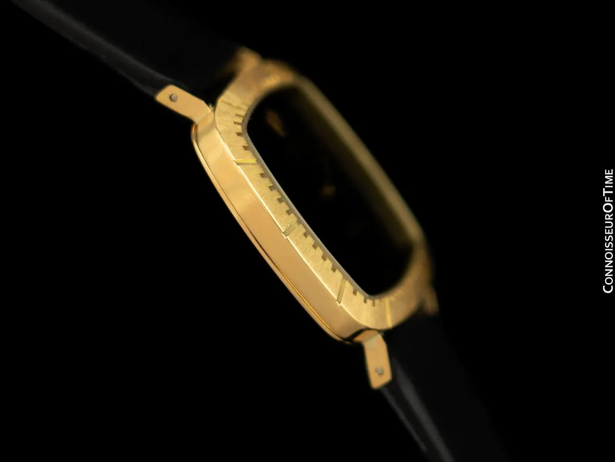 1975 Rolex Cellini Vintage Mens Handwound TV Watch, Ref. 4084 - 18K Gold