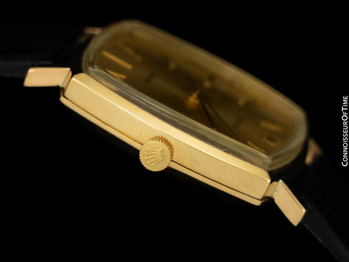 1975 Rolex Precision Vintage Mens Handwound Dress Watch - 18K Gold