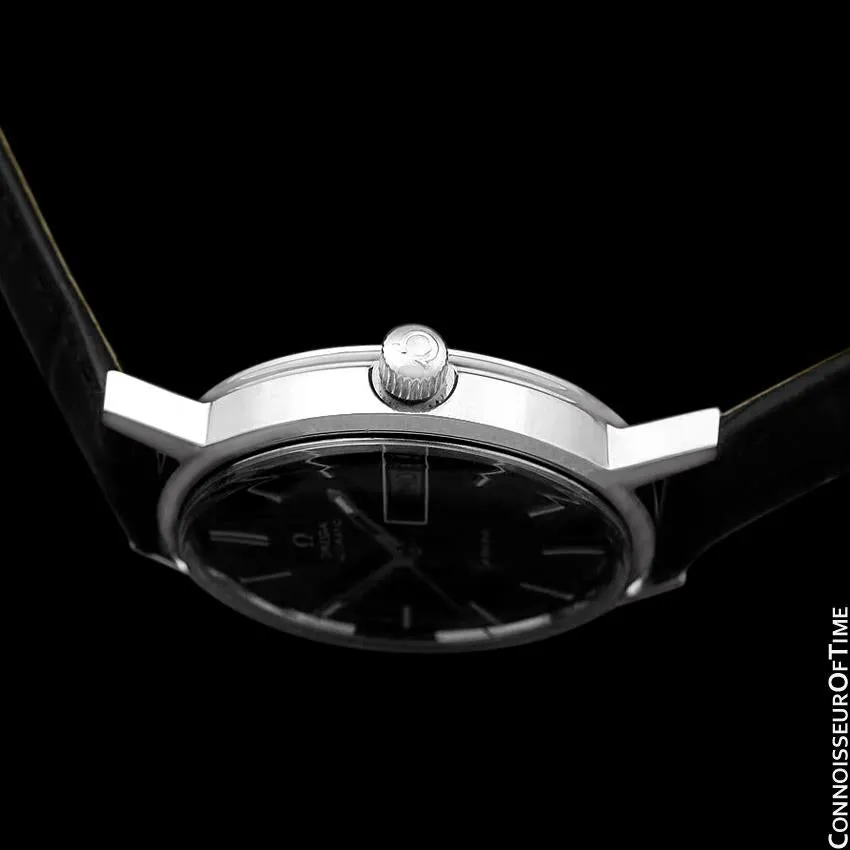 1976 Omega Geneve Vintage Automatic Day Date Mens Watch - Stainless Steel