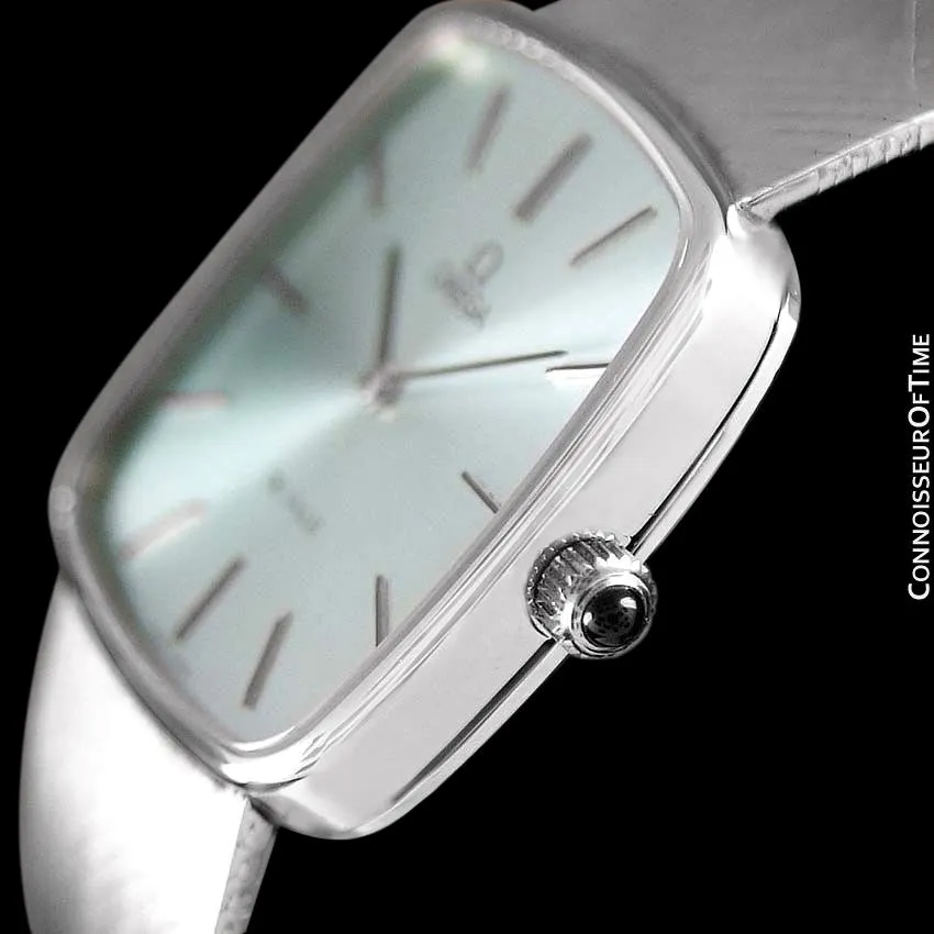 1978 Omega De Ville Vintage Mens Dress Watch with Light Tiffany Blue / Seafoam DIal - Stainless Steel