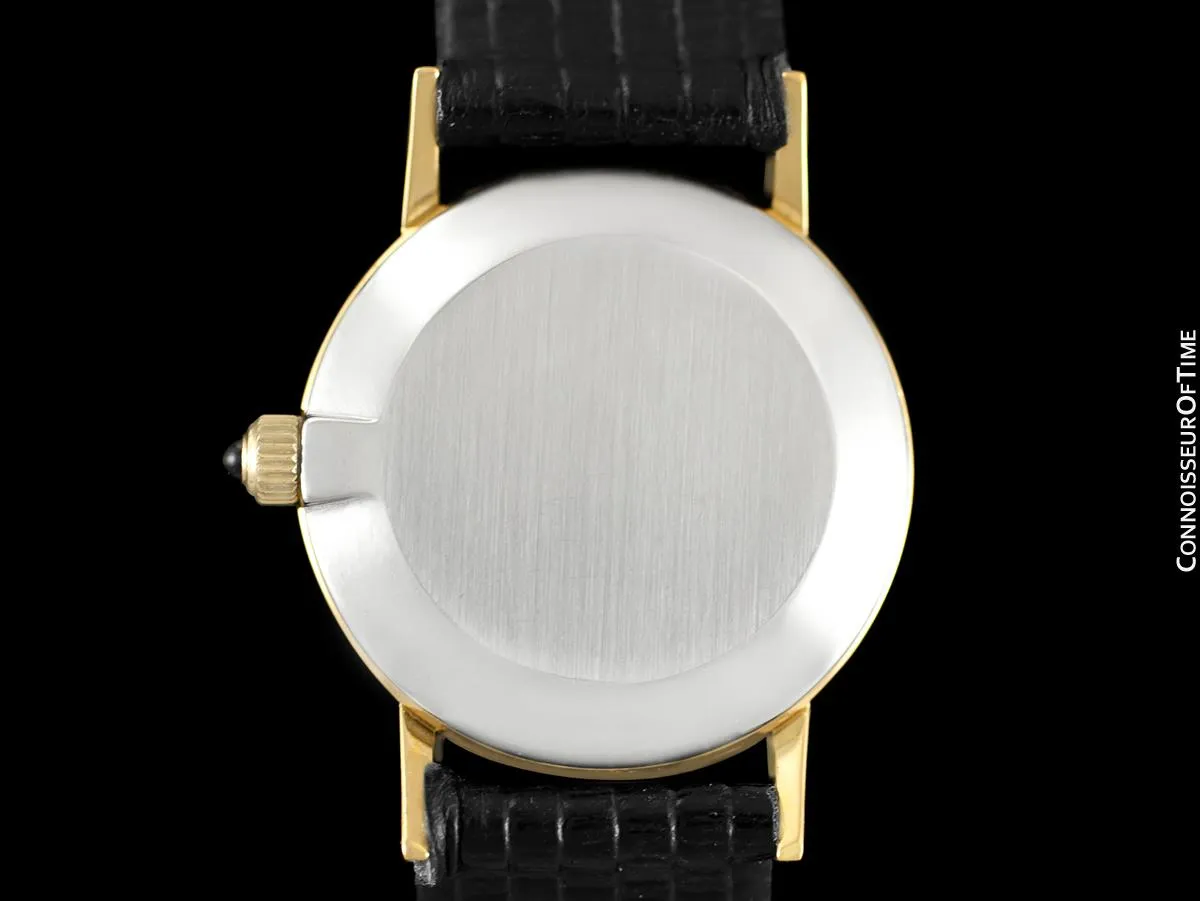 1979 Omega De Ville Vintage Ladies Dress Watch with Peach Dial - 18K Gold Plated & Stainless Steel