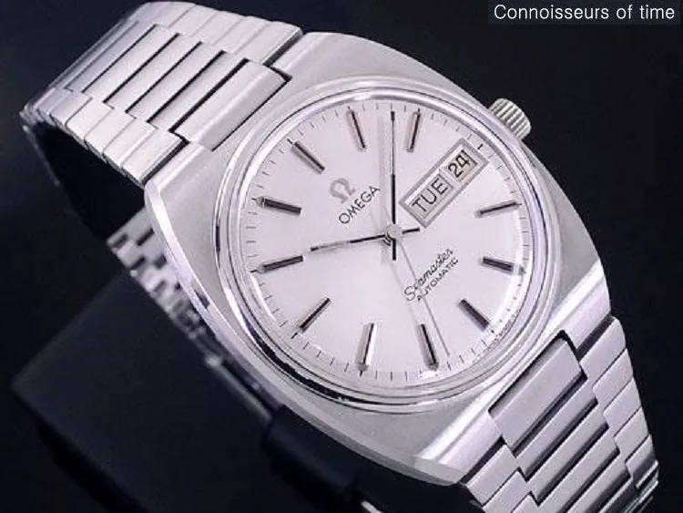 1980 Omega Seamaster Vintage Mens Bracelet Watch, Automatic, Day Date - Stainless Steel