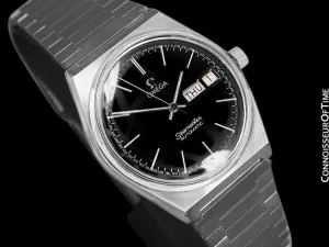 1980 Omega Seamaster Vintage Mens Bracelet Watch, Automatic, Day Date - Stainless Steel