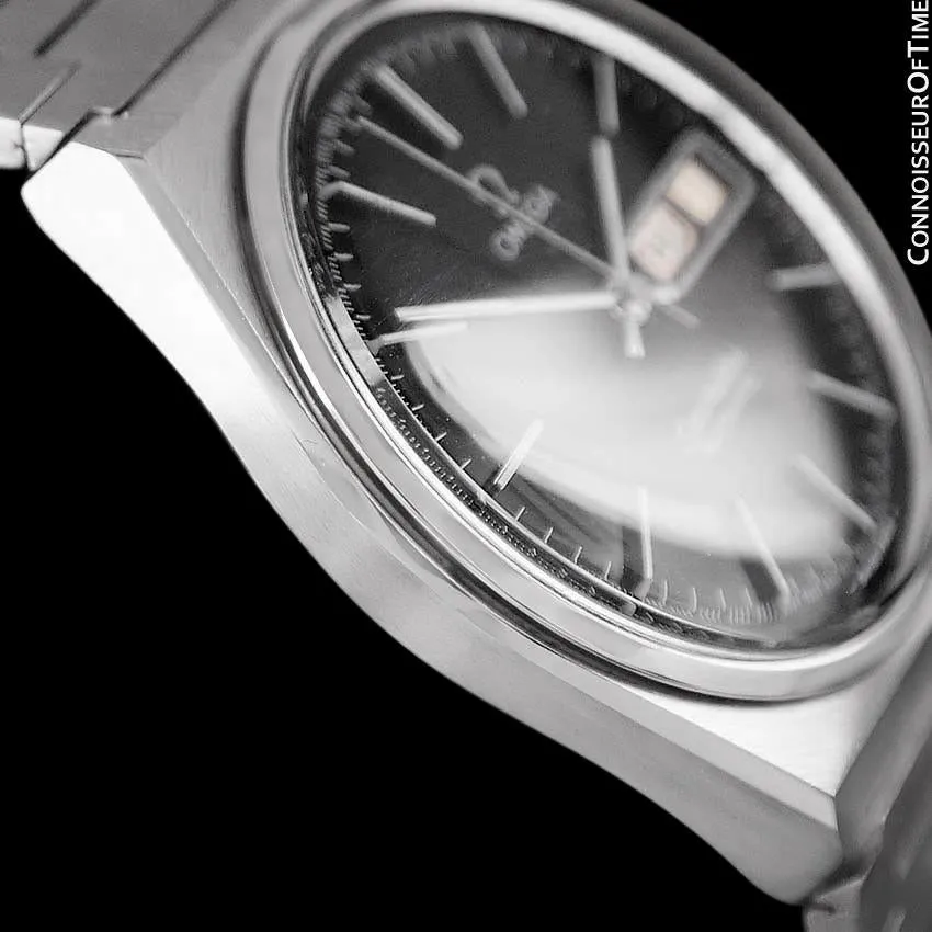 1980 Omega Seamaster Vintage Mens Bracelet Watch, Automatic, Day Date - Stainless Steel