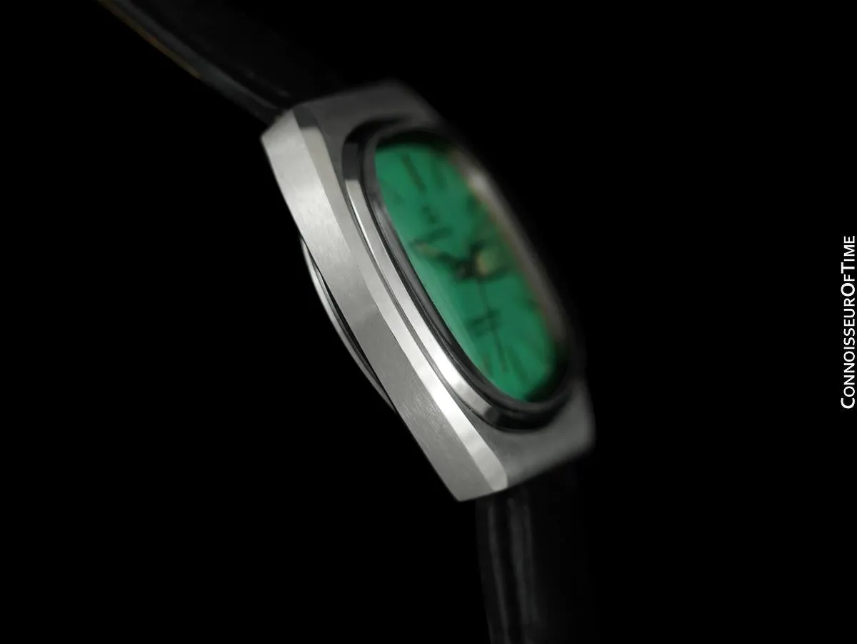 1982 Omega Seamaster Vintage Mens Automatic, Day Date Watch with Mint Green Dial -  Stainless Steel