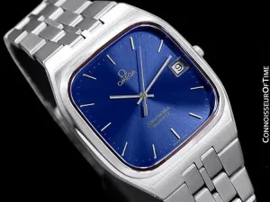 1983 Omega Seamaster Classic Accuset Retro Vintage Mens Quartz Watch, Date - Stainless Steel