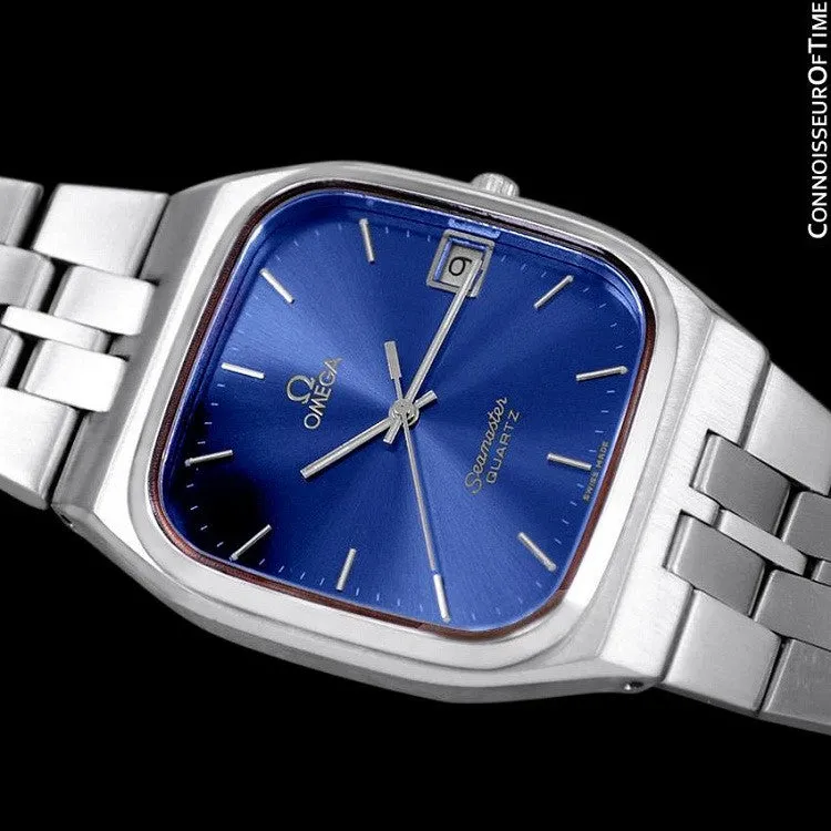 1983 Omega Seamaster Classic Accuset Retro Vintage Mens Quartz Watch, Date - Stainless Steel
