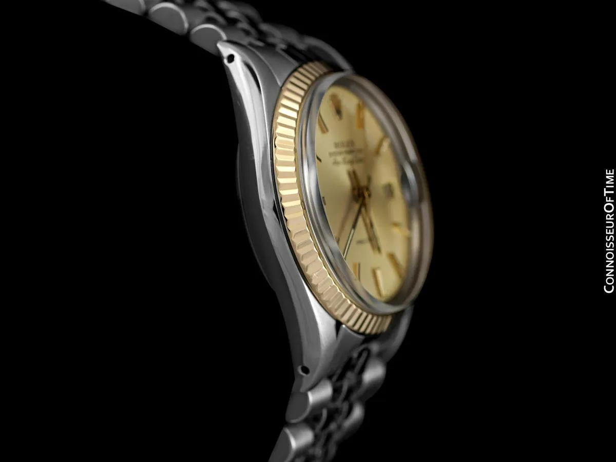 1986 Rolex Air King Date Vintage Ref. 5701N - Stainless Steel & 18K Gold