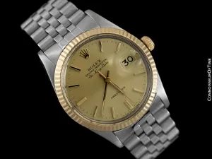 1986 Rolex Air King Date Vintage Ref. 5701N - Stainless Steel & 18K Gold