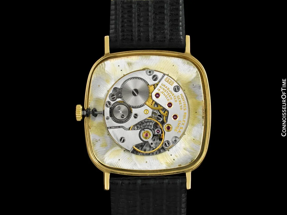 1987 Rolex Cellini Vintage Mens Midsize Handwound Watch, Ref. 4114 - 18K Gold