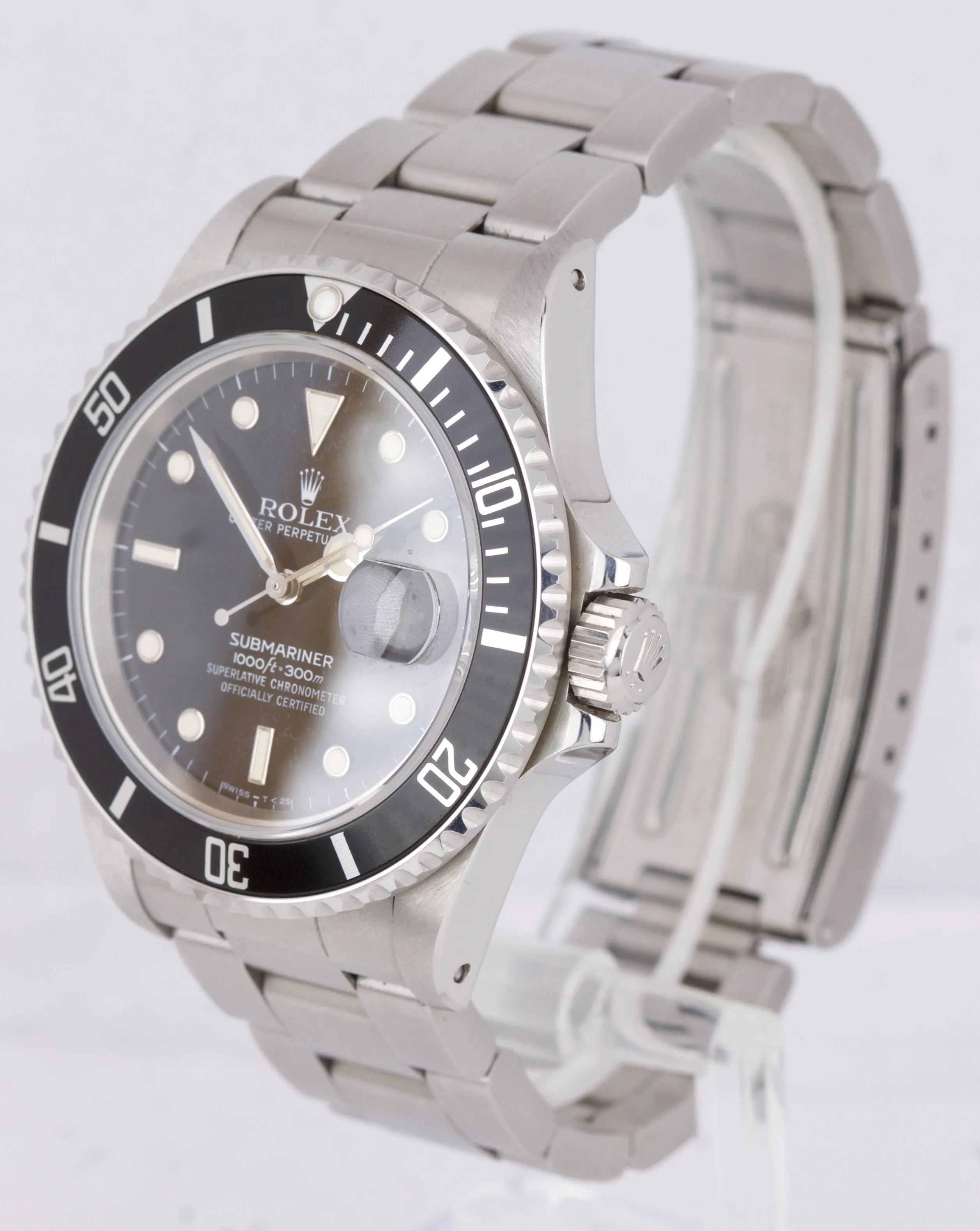 1988 UNPOLISHED Rolex Submariner TRIPLE-ZERO Stainless Steel 40mm Watch 168000
