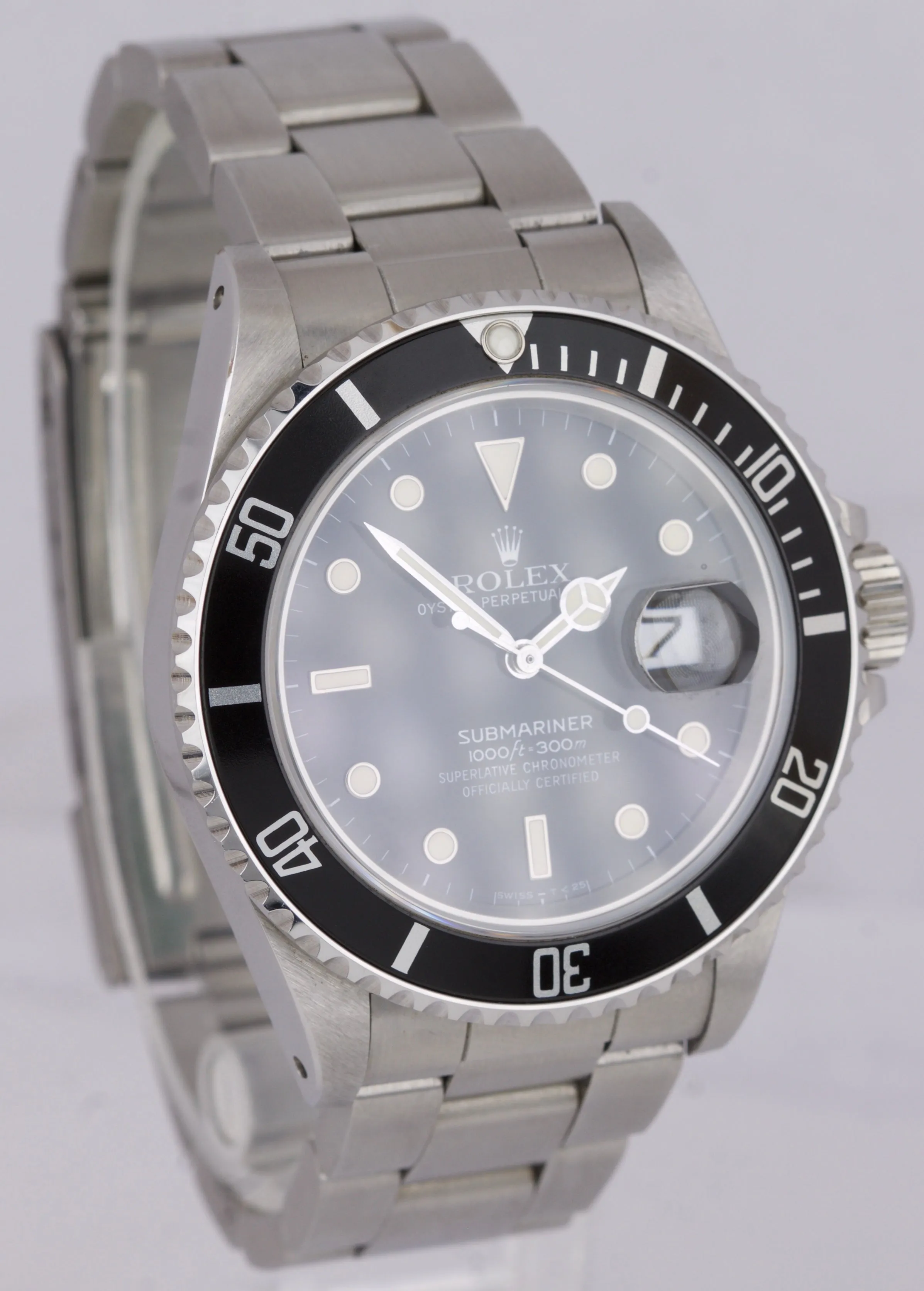 1988 UNPOLISHED Rolex Submariner TRIPLE-ZERO Stainless Steel 40mm Watch 168000