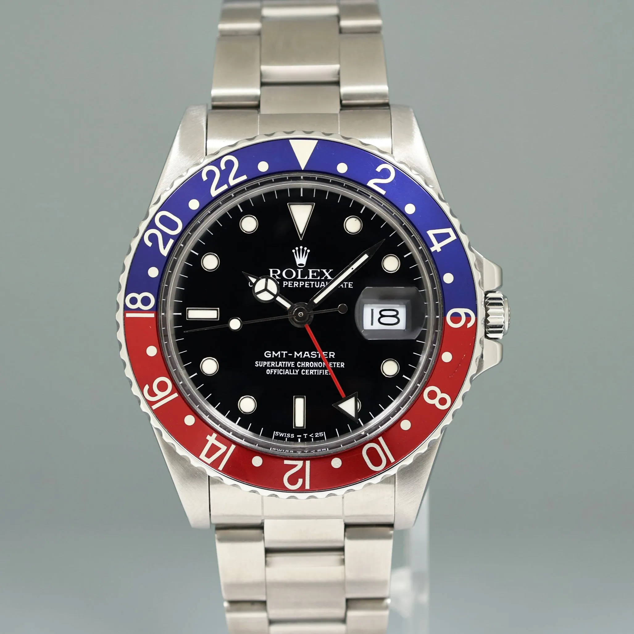 1989 MINT Rolex GMT-Master Pepsi Blue Red 40mm Steel 16750 Watch Box
