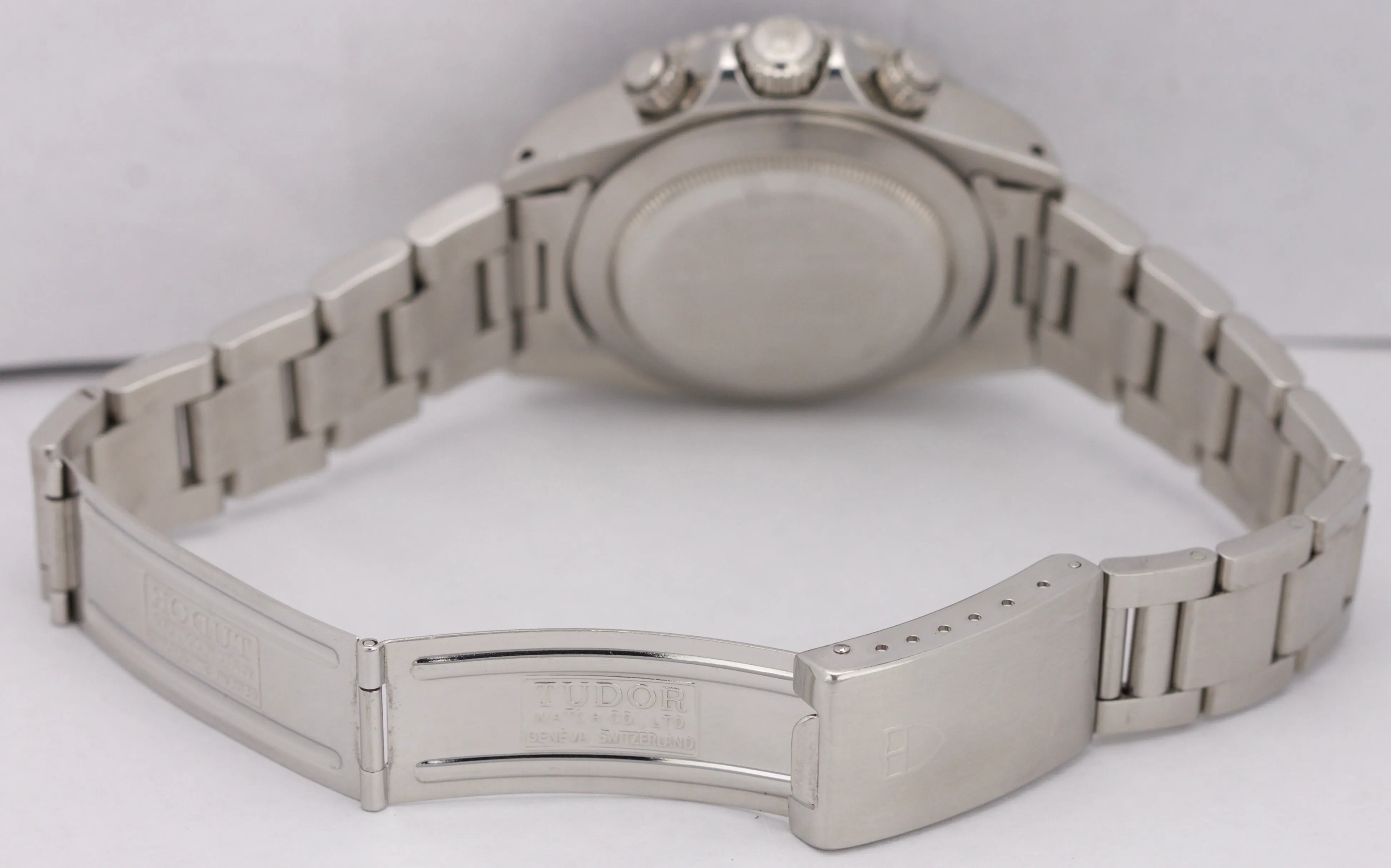 1992 Tudor Big Block Oysterdate 79170 BLACK REVERSE PANDA Chronograph 40mm Watch