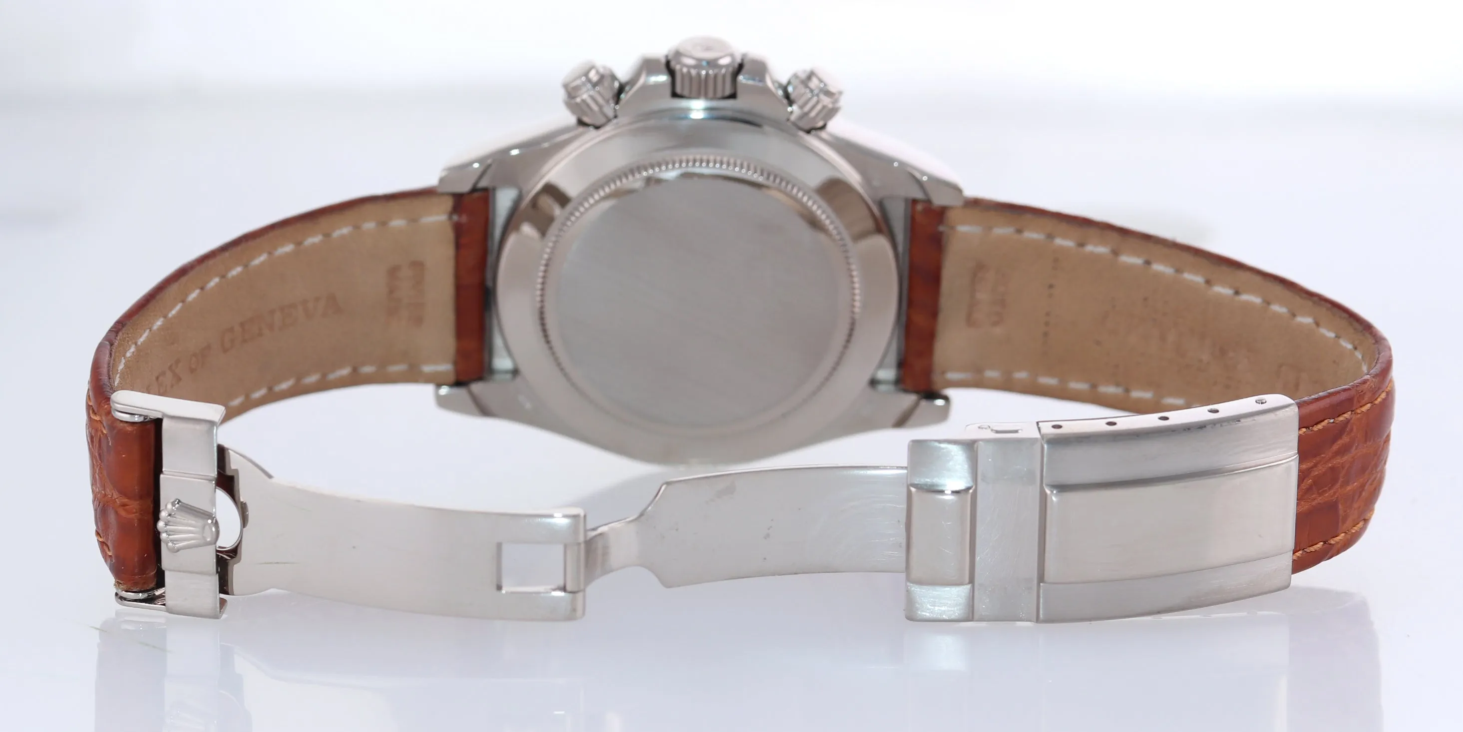 1998 Rolex Daytona Zenith 16519 White MOP Mother of Pearl White Gold Watch Box