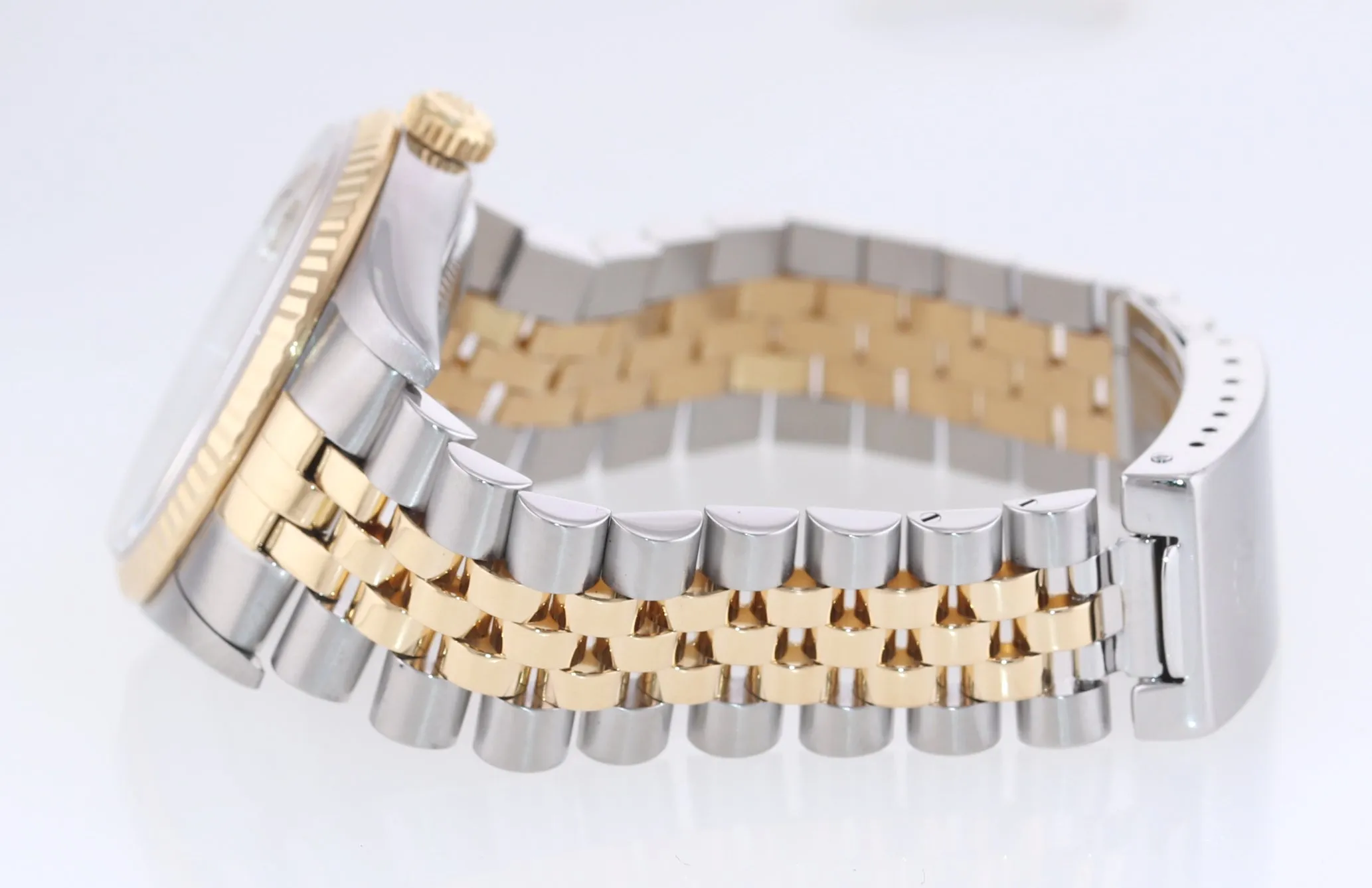 2004 Rolex DateJust 36mm 16233 Two Tone Steel 18k Gold Jubilee Silver Watch