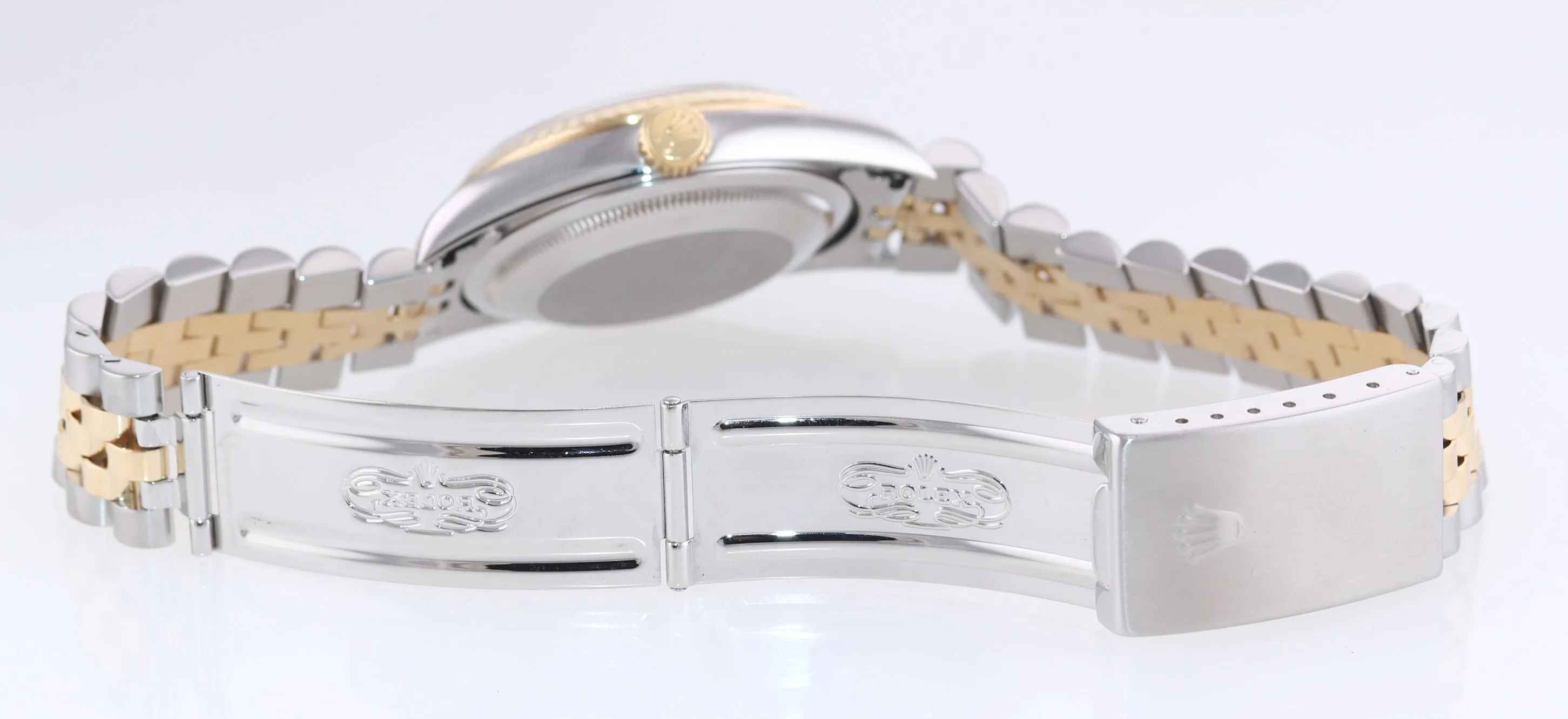 2004 Rolex DateJust 36mm 16233 Two Tone Steel 18k Gold Jubilee Silver Watch
