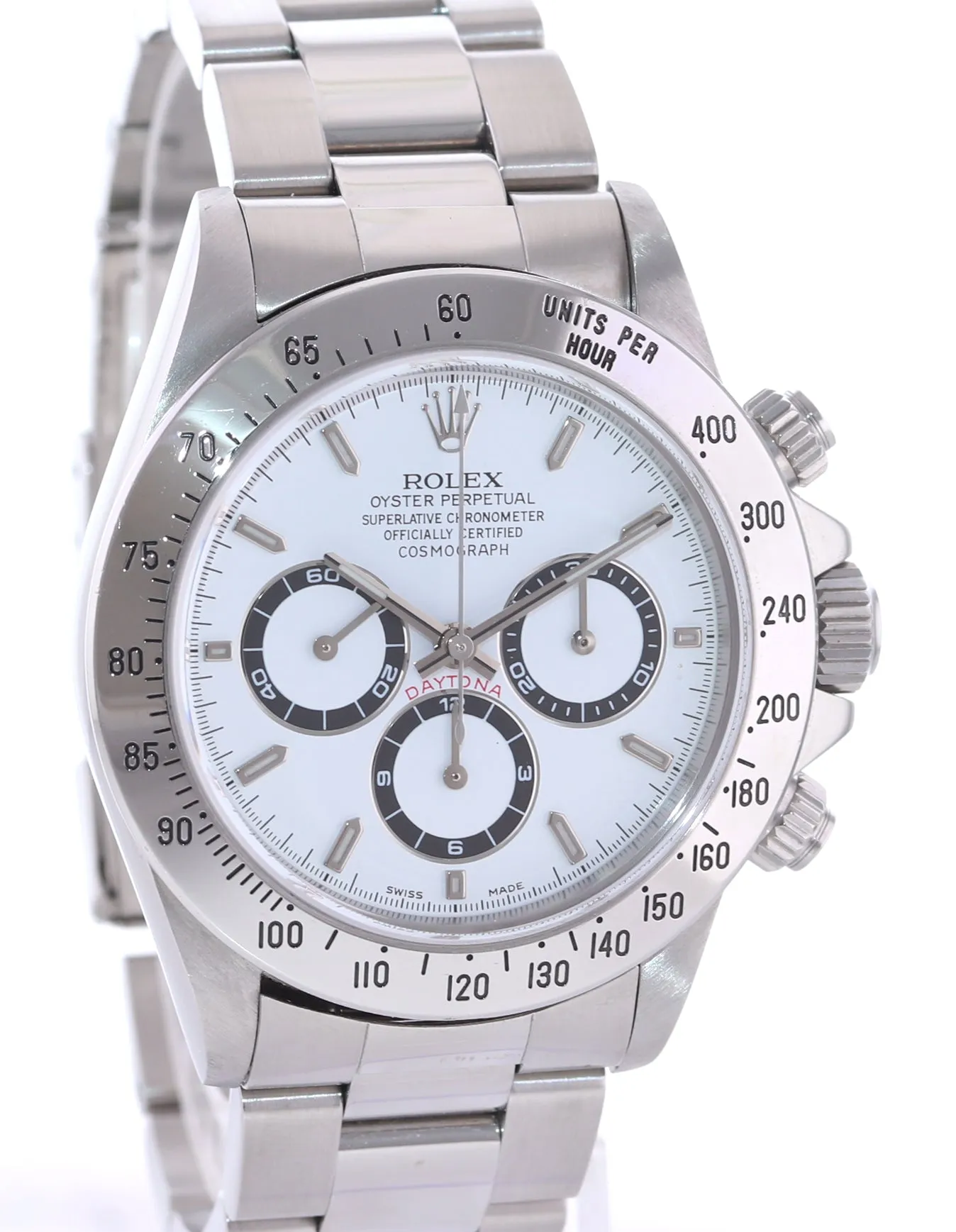 2017 RSC Service Papers Rolex 16520 Zenith Daytona White 40mm Chrono Watch Box