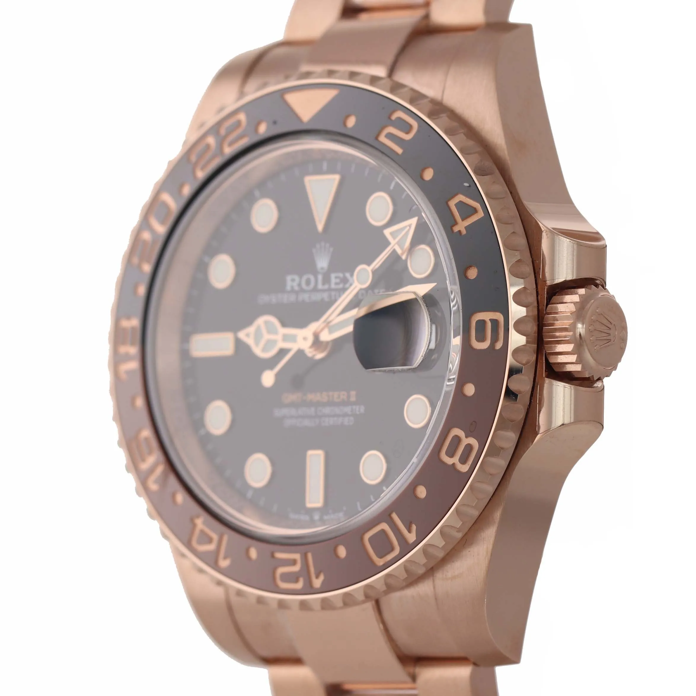 2019 MAY NEW PAPERS Rolex GMT Master II Root Beer Ceramic Rose Gold 126715 Watch