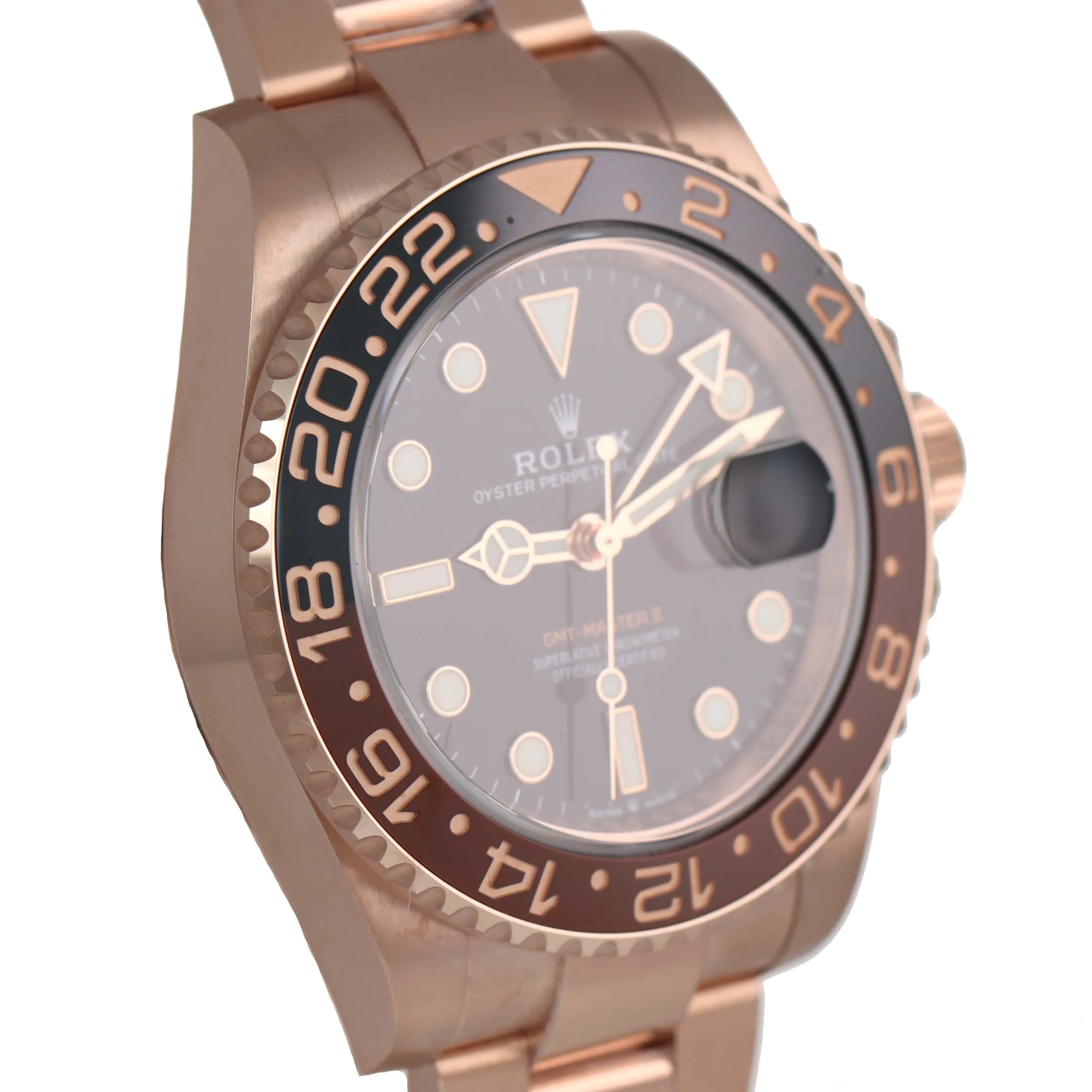 2019 MAY NEW PAPERS Rolex GMT Master II Root Beer Ceramic Rose Gold 126715 Watch