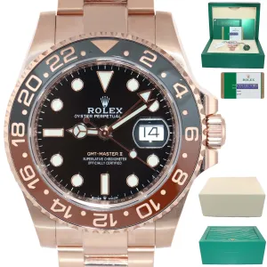 2019 MAY NEW PAPERS Rolex GMT Master II Root Beer Ceramic Rose Gold 126715 Watch