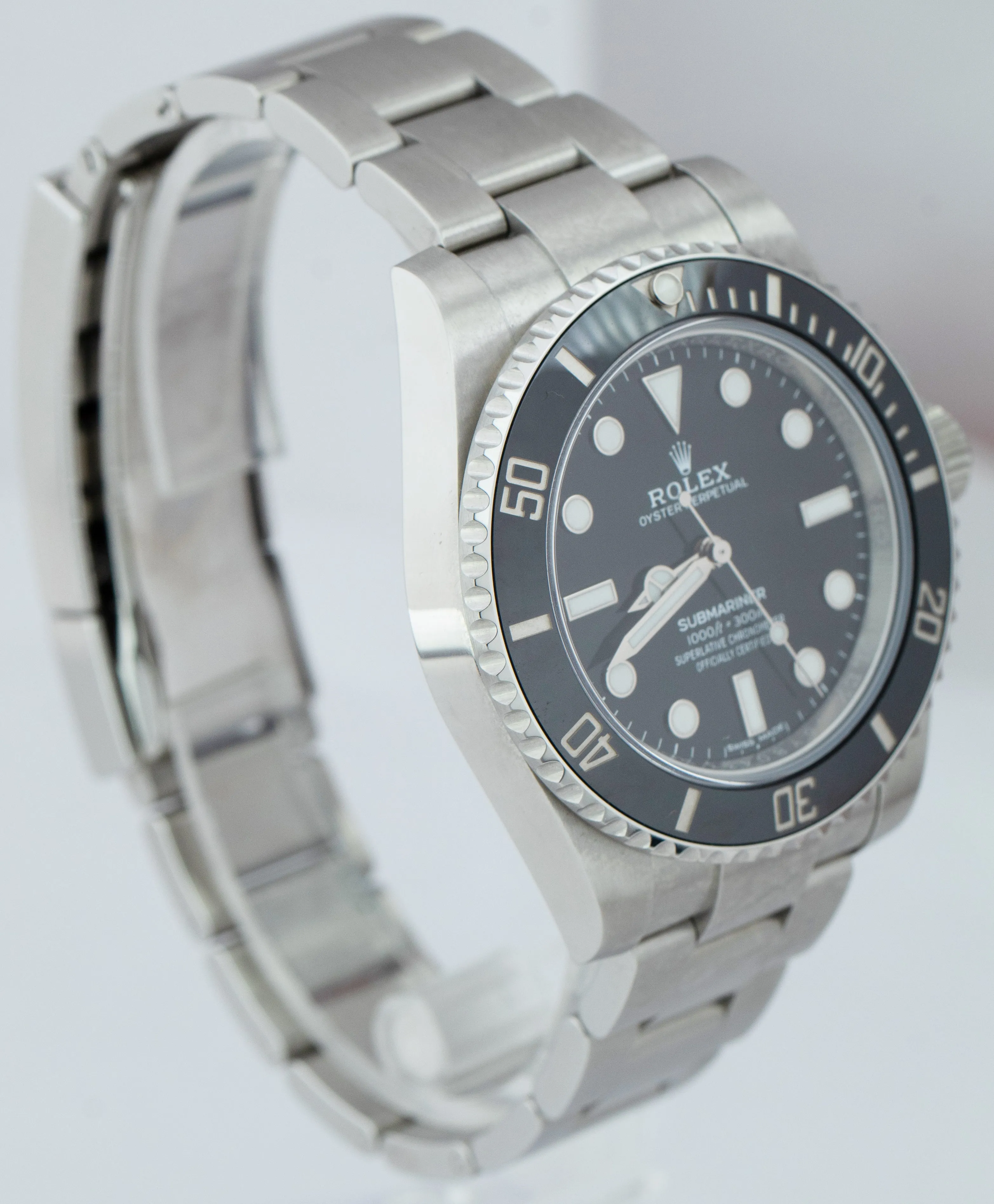 2021 Rolex Submariner No-Date Stainless 40mm Black Ceramic Dive Watch 114060