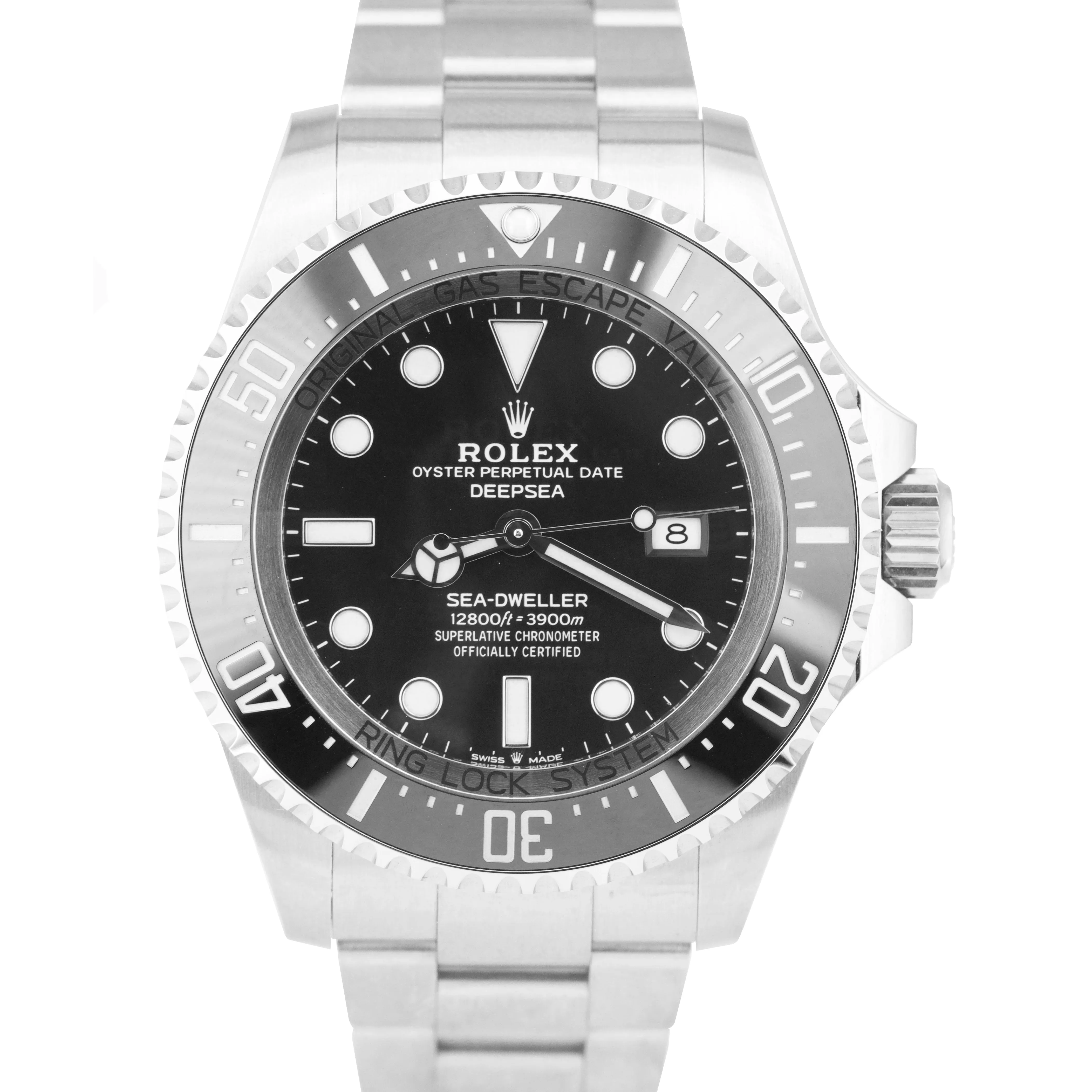 2022 Rolex Sea-Dweller Deepsea Black 44mm Stainless Steel Dive Watch 126660 B P