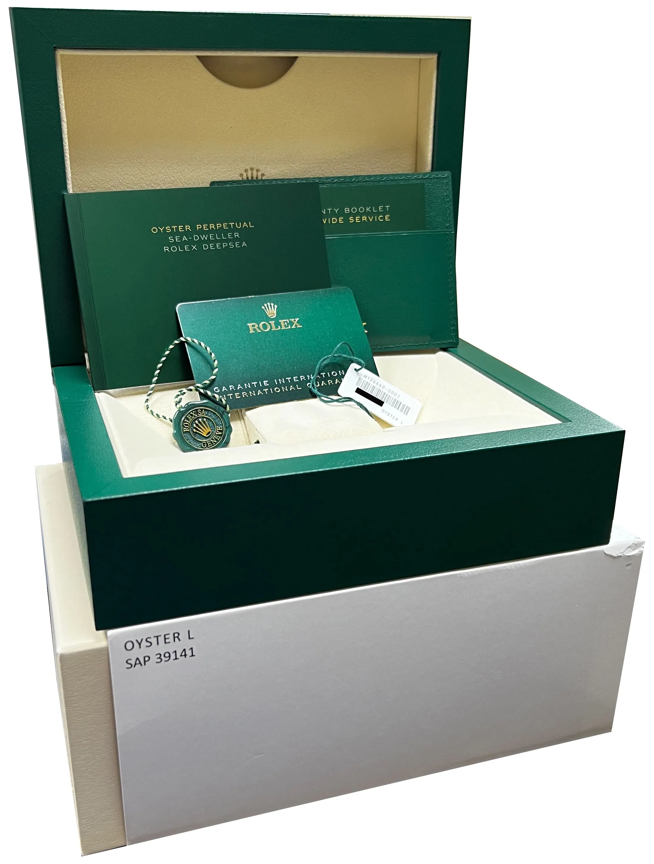 2022 Rolex Sea-Dweller Deepsea Black 44mm Stainless Steel Dive Watch 126660 B P